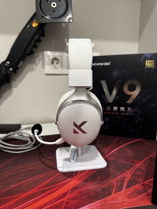 MCHOSE V9 Pro, белые наушники