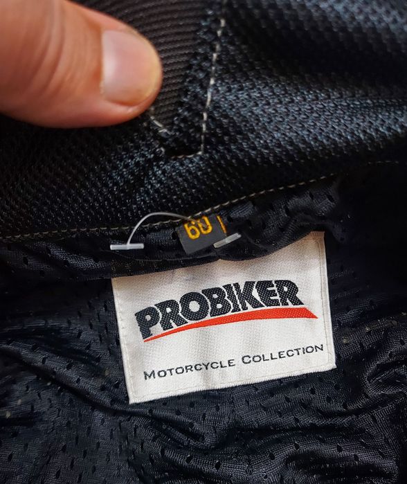 Pantaloni moto PROBIKER, textil cu bretele, protectii soft nr 60 (XXL)