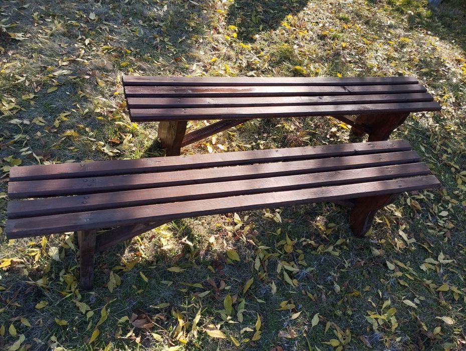 Дървени градински пейки