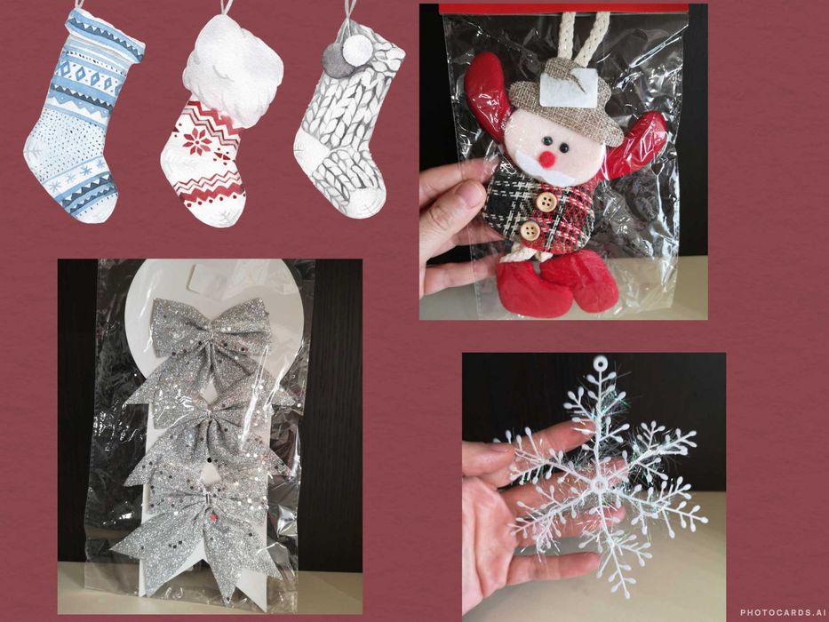 Коледна украса - лампички, календар, декорации,