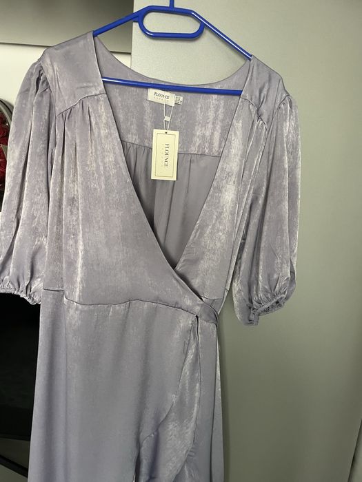 Rochie matase satinata  Flounce London