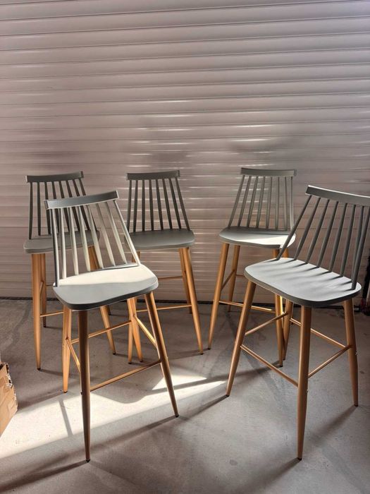 Бар столове Vanessa / Lavida, Сив цвят, Налични 18бр. с намалена цена !