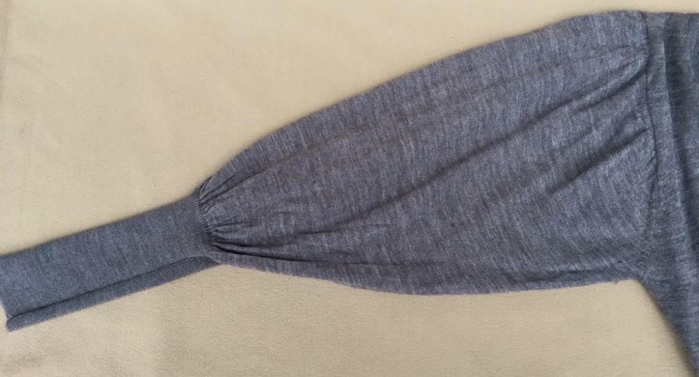 RESERVED Superba Bluza  Top Fashion/Chic Dama Gri Maneci Bufante