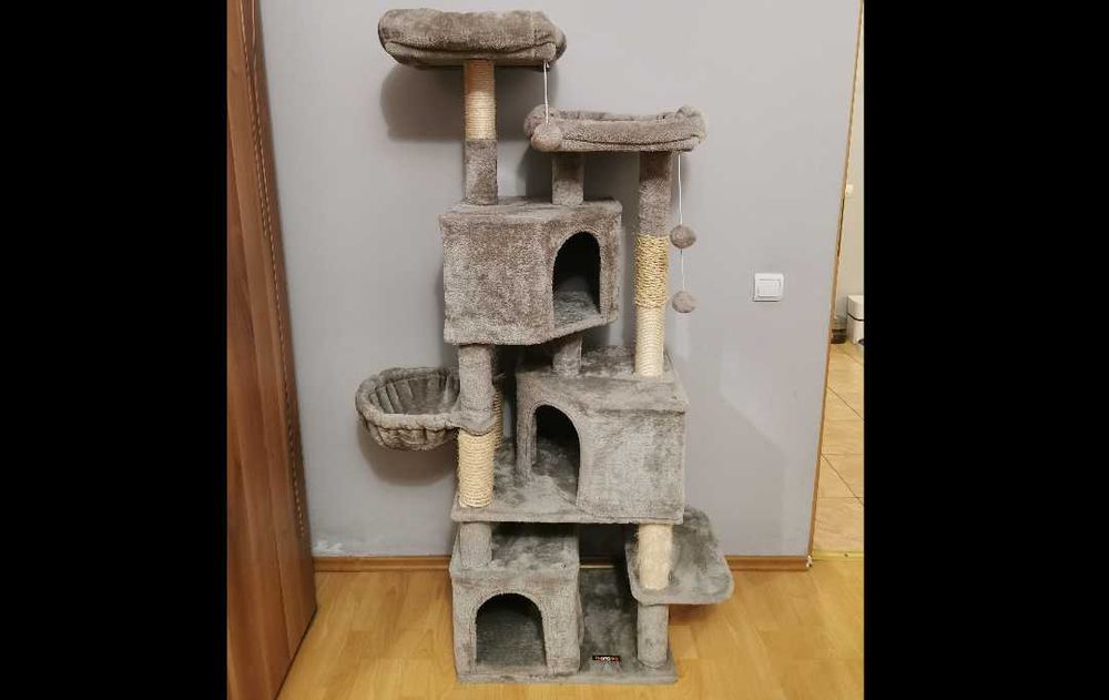 Turn ansamblu de joaca pentru pisici FEANDREA  55x40x164cm