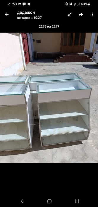 продается 4 витрины для магазинов по хорошей цене