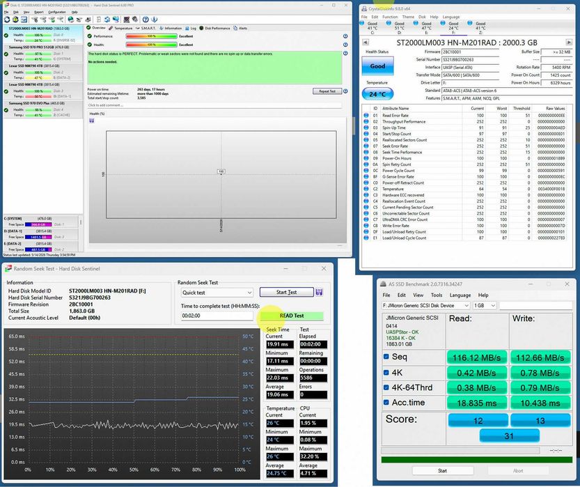 HDD-uri Seagate NAS de 3.5" si Seagate-Samsung Momentus de 2.5"