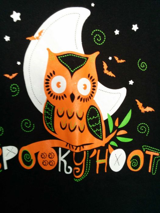 Тениска черна с брокат