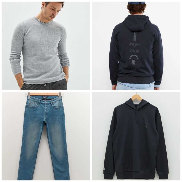 Мъжки суичър, дънки и пуловер LC Waikiki - размер М