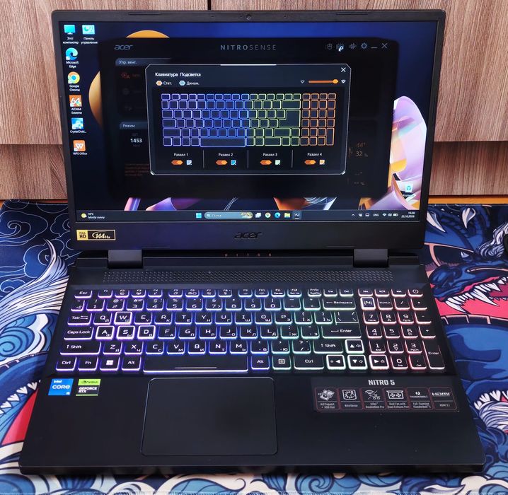 Acer Nitro 5 ozu16, ssd512 RTX, 12 GEN!