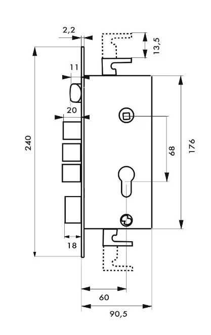 Нова Брава за входна врата ,  Подходящa за метална врата