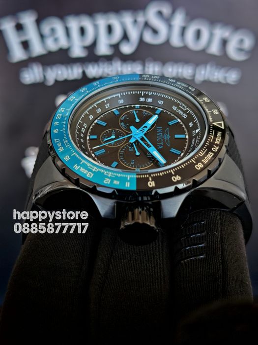 INVICTA Aviator blue/black 50 mm, Инвикта нов ръчен часовник