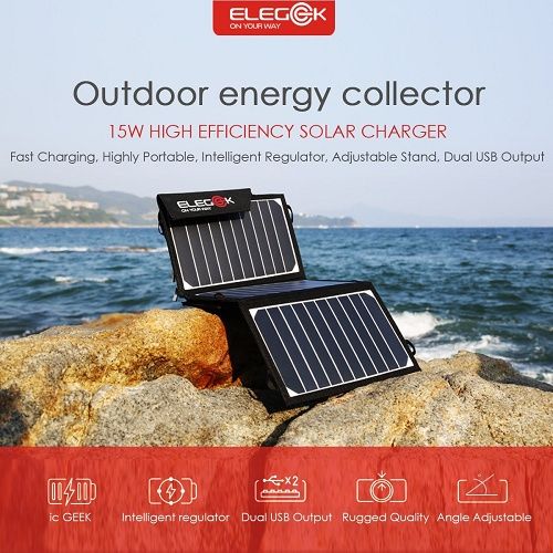 Солнечная батарея премиум класса Elegeek 15 Ватт для туристов

Техниче