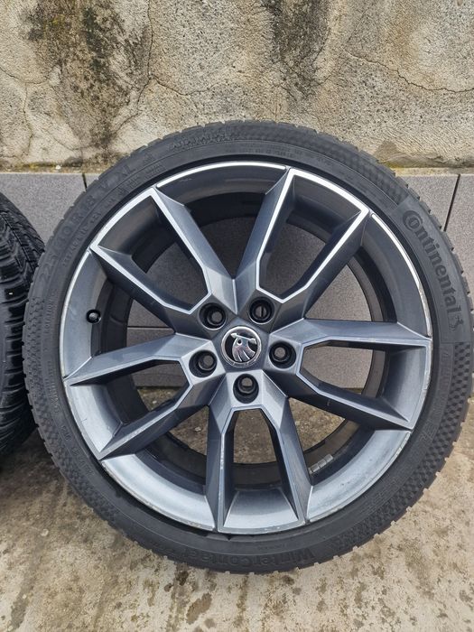 Jante OEM Skoda/WW  RS+Cauciucuri Continental WinterContact 225/40 R18