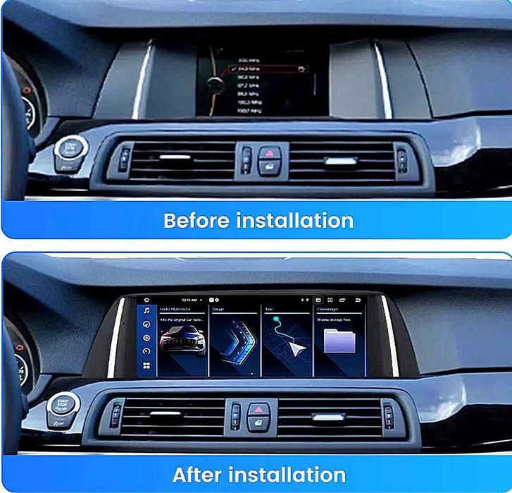 Мултимедия за BMW 5 серия F10 Android екран дисплей Андроид навигация