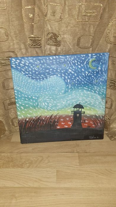 Tablou  Farul Vechi de la Sulina. 30x35 Dimensiune