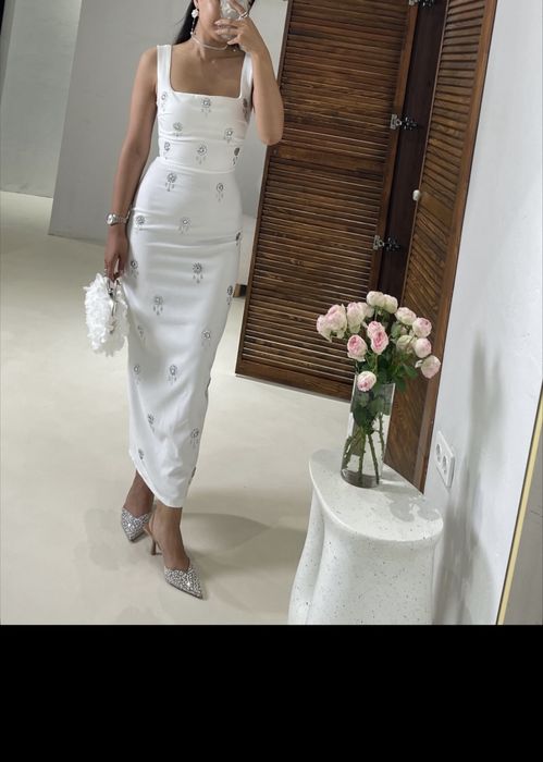 Платье со стразами