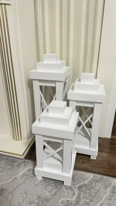 Деревянные декор фонари