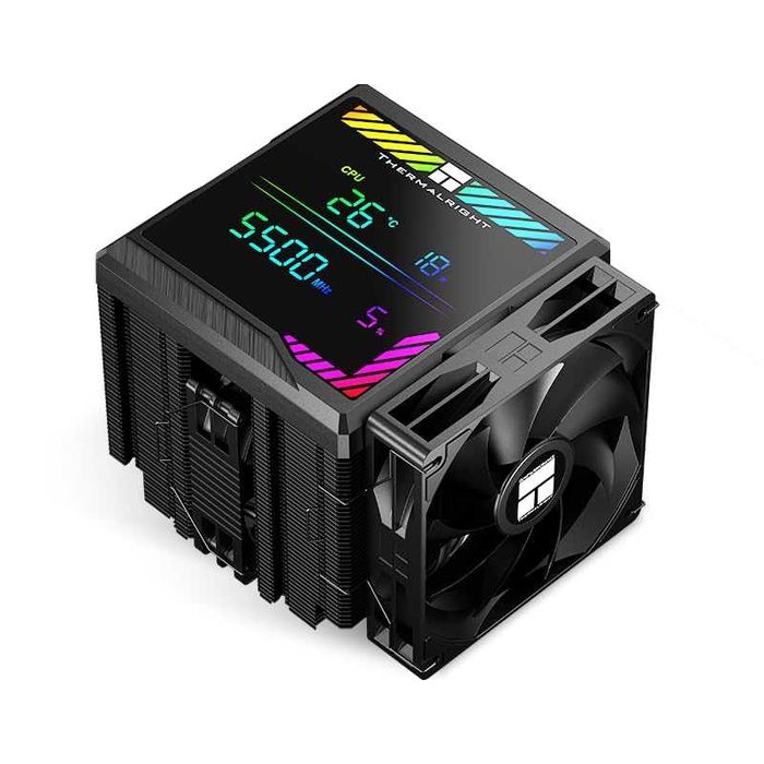 Cooler CPU Aer Thermalright Peerless Assassin 140 Digital Black 6 conducte de căldură AMD AM4/AM5 capac superior magnetic pentru placă de afișare