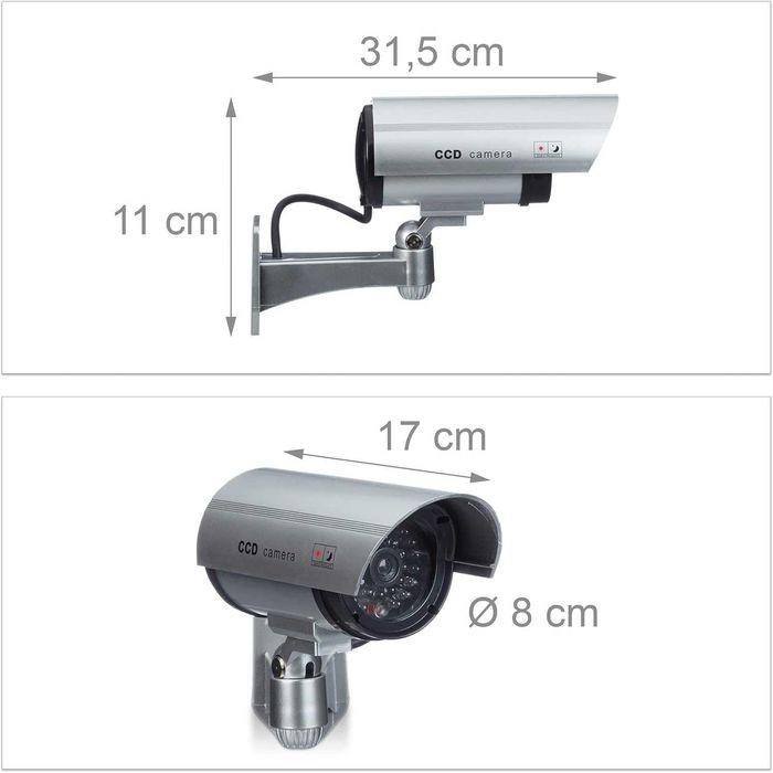 НОВО Камeра за наблюдение на стената с Led симулативна Germany