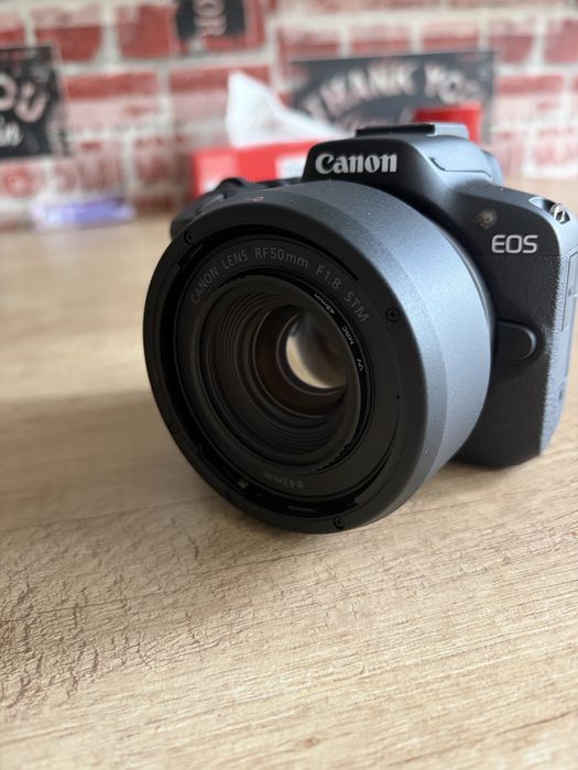 Obiectiv Canon RF - 50mm NOU parasolar Original + filtru UV
