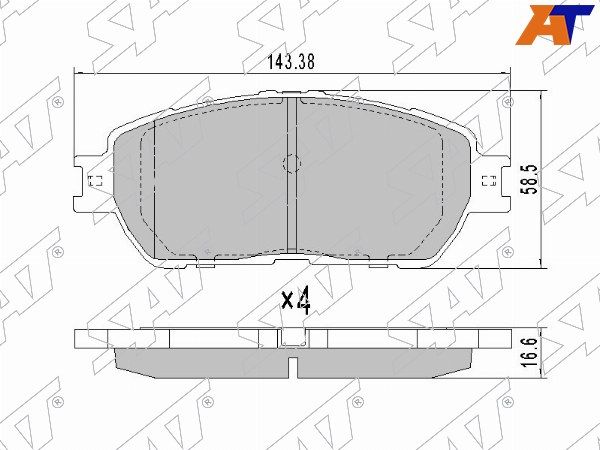 Колодки тормозные Toyota Camry