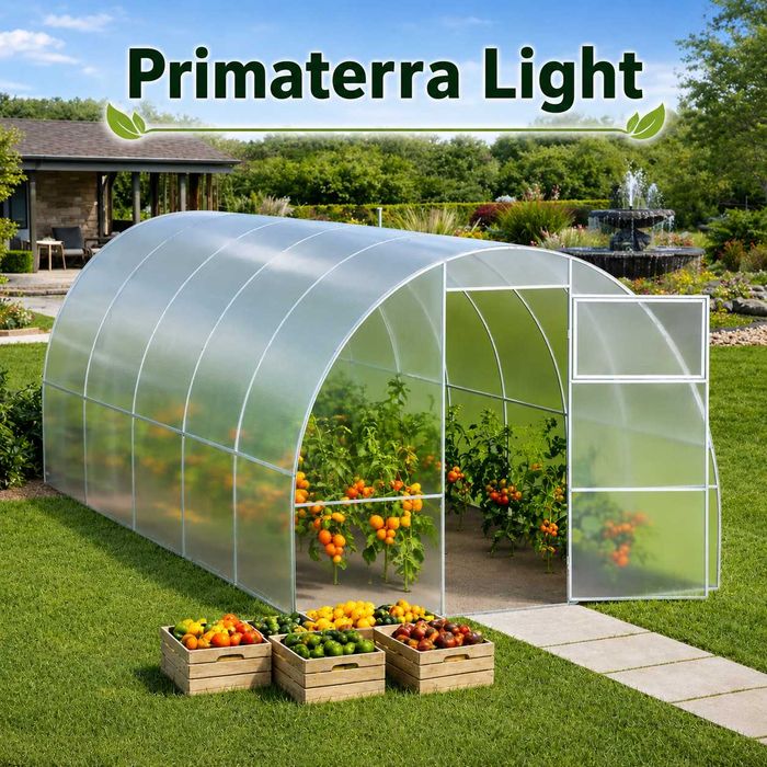 Оранжерии Primaterra Light и Primaterra Standart - надеждни решения за всяка градина