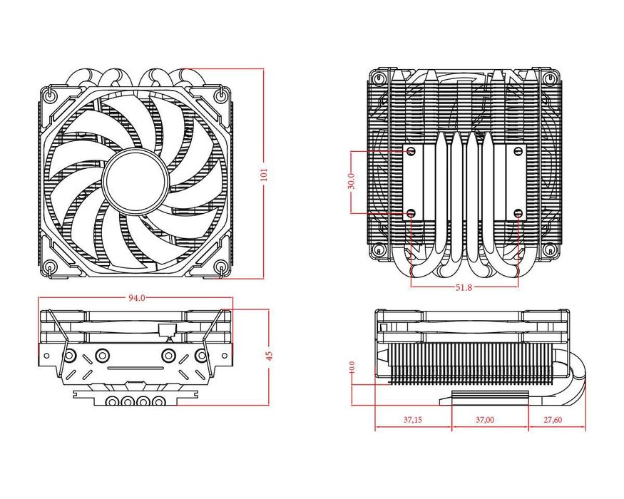 Кулер для процессора ID-COOLING IS-40X V2