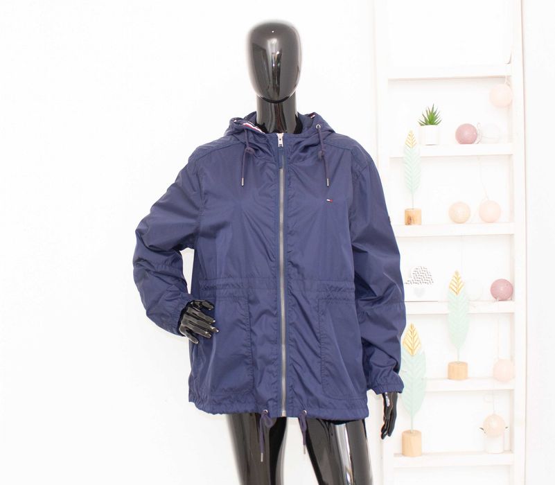 Tommy Hilfiger Оригинално дамско яке тъмносиньо Windbreaker Ветровка XL