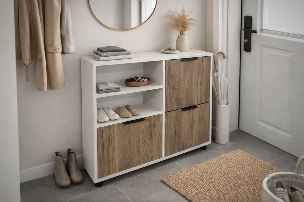 Обувница вместительная новая