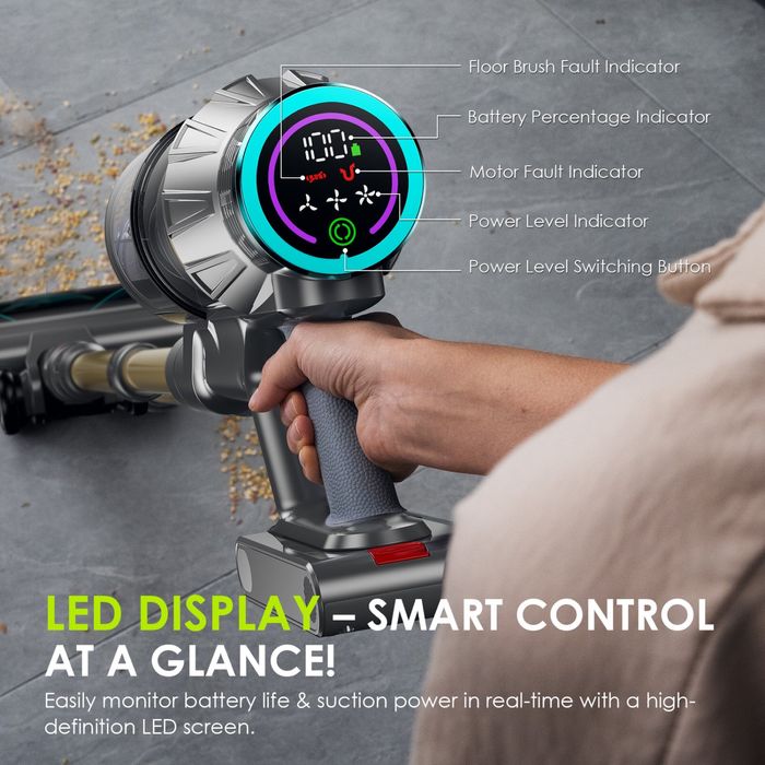 Мощна 550W безкабелна прахосмукачка Linkifly XT1