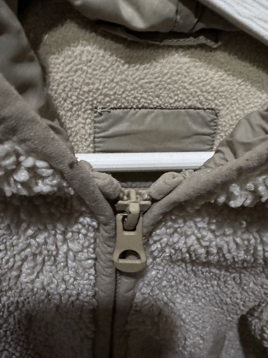 Куртка тедди zara с капюшоном