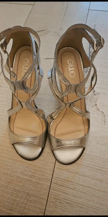 Sandale Giulio din piele argintii