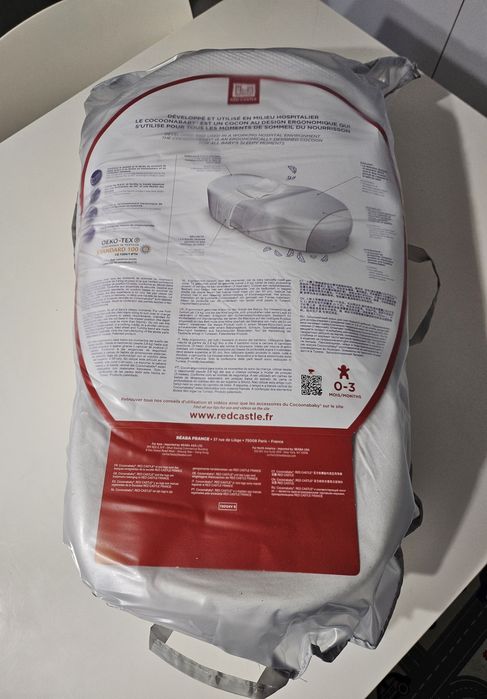 Cocoonababy® Анатомично гнездо за бебета Red Castle® в цвят White