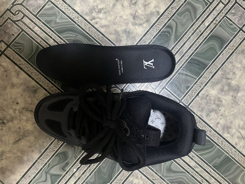 Louis Vuitton Skates Black Crystals