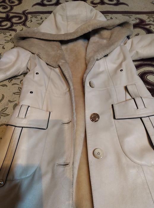 Кожаная дубленка