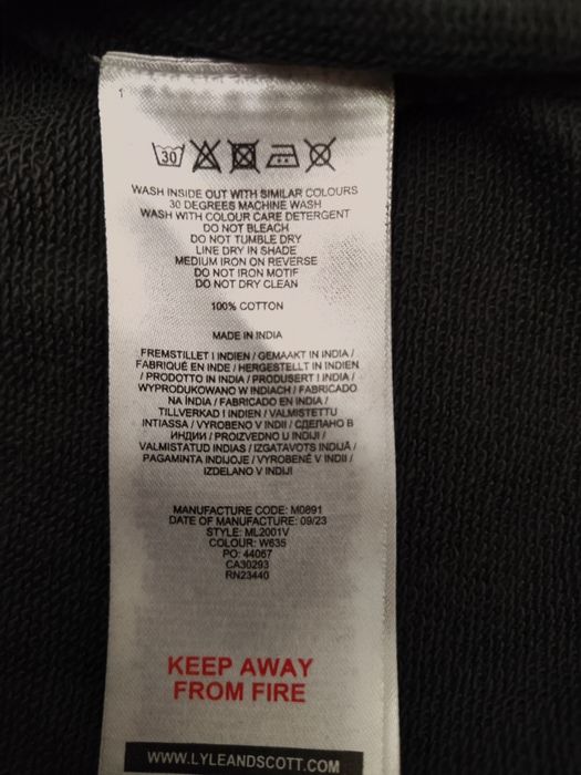 Lyle & Scott loopback jersey bomber