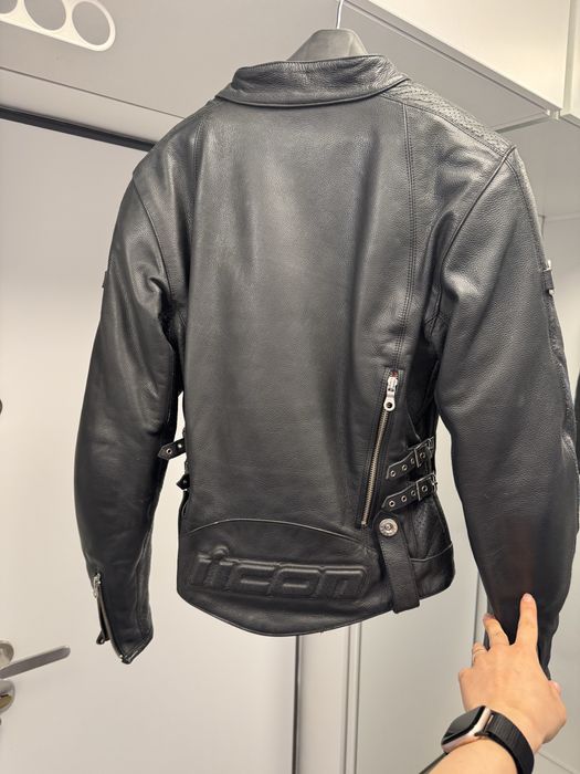 Icon Hella geaca moto de piele