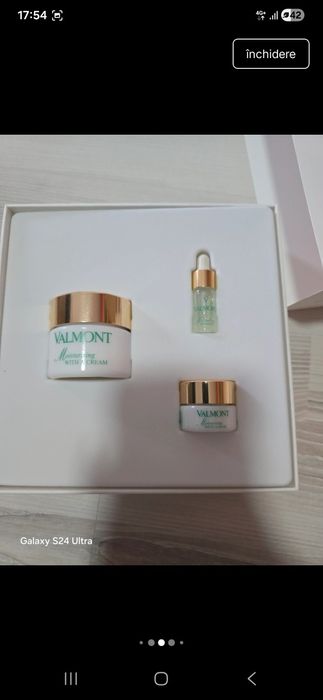 Set Valmont Hydration Nou - Cremă 50ml + Booster 4ml + Mască5ml (Luxury Skincare)