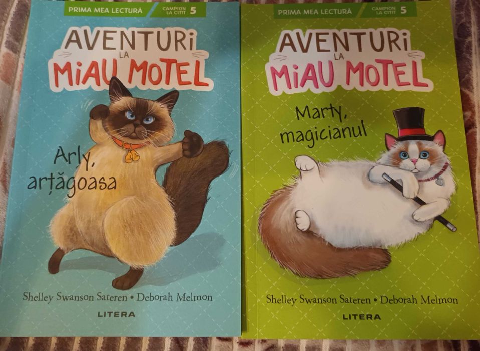 Cărți seria " Casa nouă"/ "Aventuri la Miau Motel" / "Aventuri la Ham Hotel"