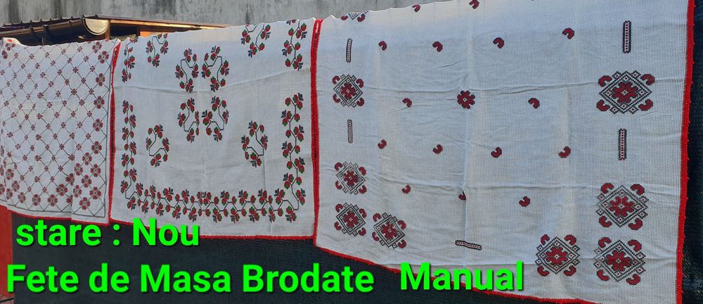Fete de Masa brodate manual