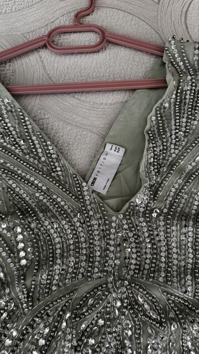 Рокля с пайети и камъни Asos