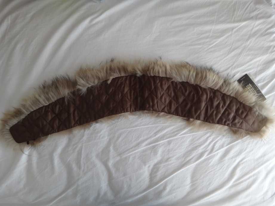 Нова италианска широка яка от лисица естествен косъм