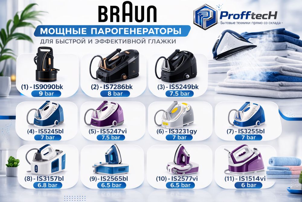 Парогенератор BRAUN bug‘ generatorli dazmol