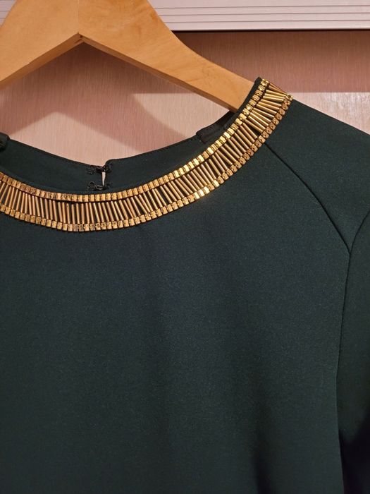 Rochie seara verde H&M, marimea 38