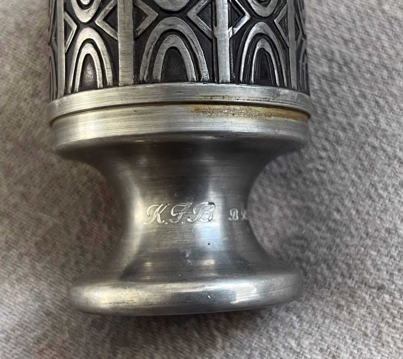 Set vintage Norvegian din cositor HOVIK – Norsk Tinn Pewter – 3 piese