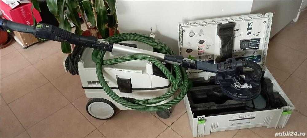 Slefuitor pereti-girafa cu aspirator