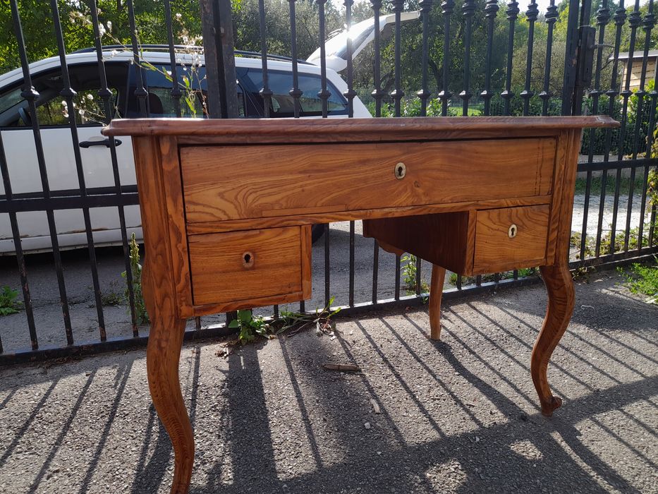 Birou antic Cehoslovacia anii ’20 – lemn masiv, stil baroc