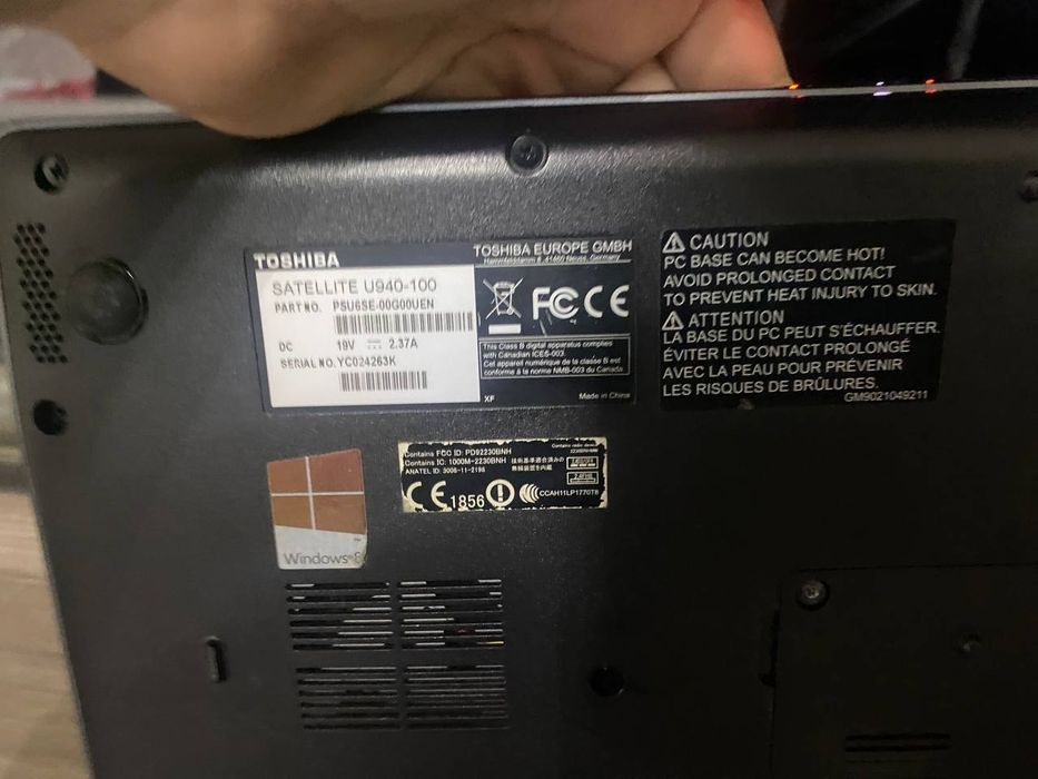 Toshiba notebook srochno