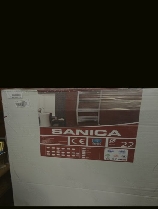 Calorifer baie Radox Round, portprosop, curbat, alb, 500 x 1200 mm