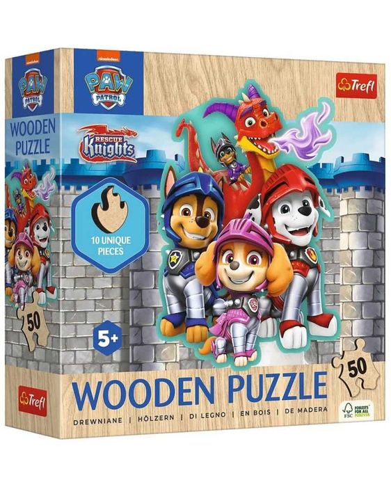 Дървени пъзели Trefl 50 части Пес Патрул / Paw Patrol Wood Craft